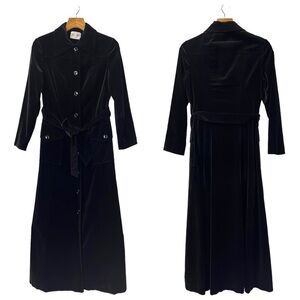 Vintage Velvet Button Front Maxi Dress Miles N’ Miles Sacramento Union Made